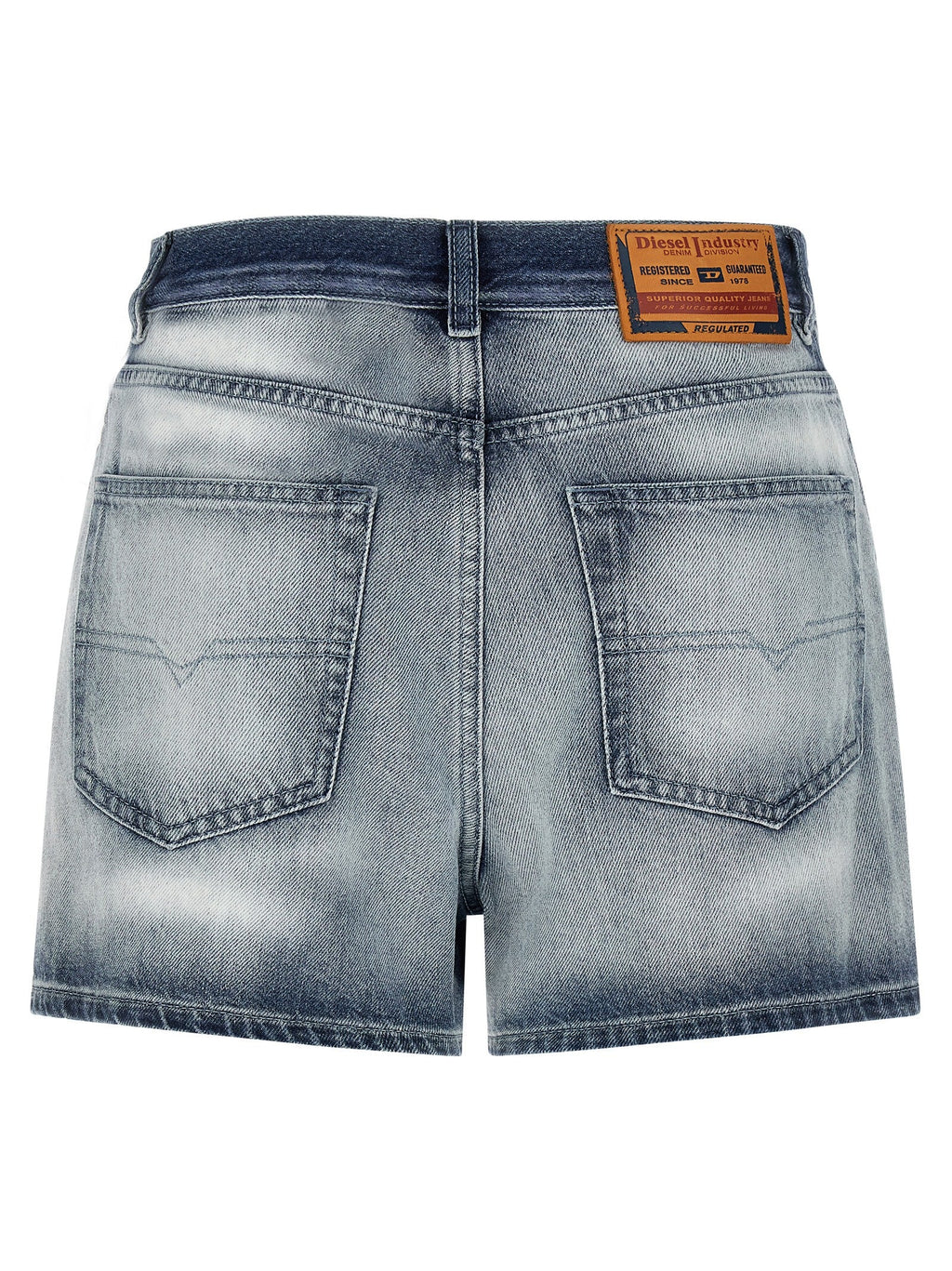 Diesel Blue Cotton Bermuda Shorts