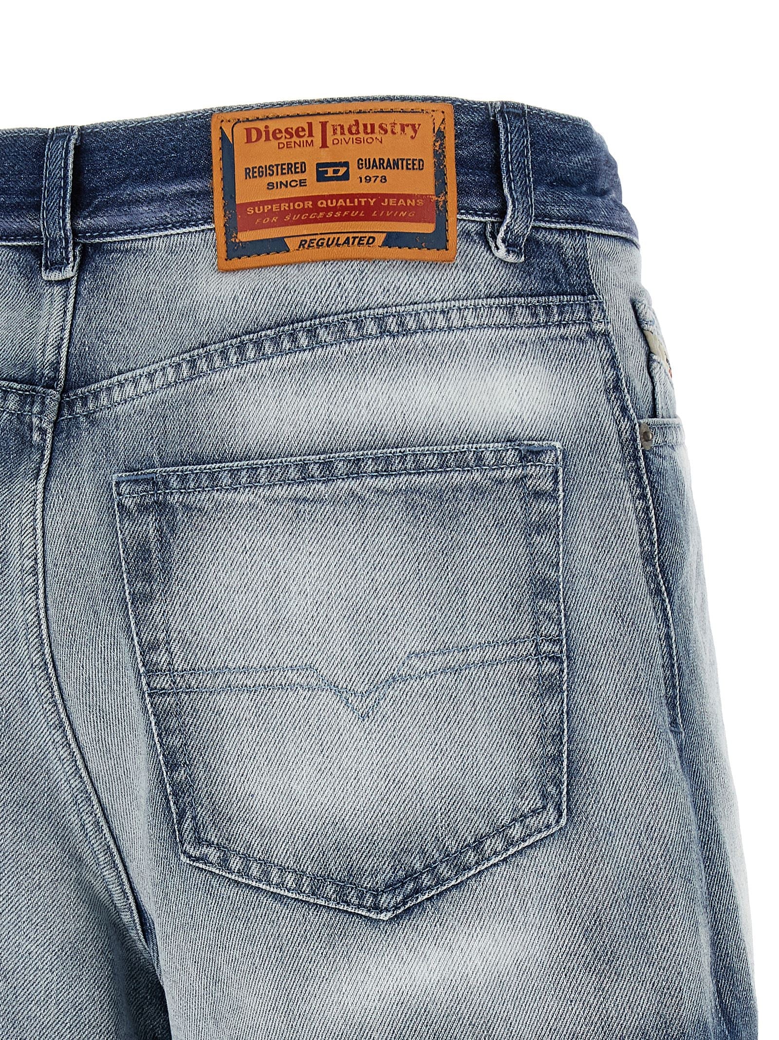 Diesel Blue Cotton Bermuda Shorts