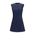 Balenciaga Blue Wool Oves Aries Casual Dress