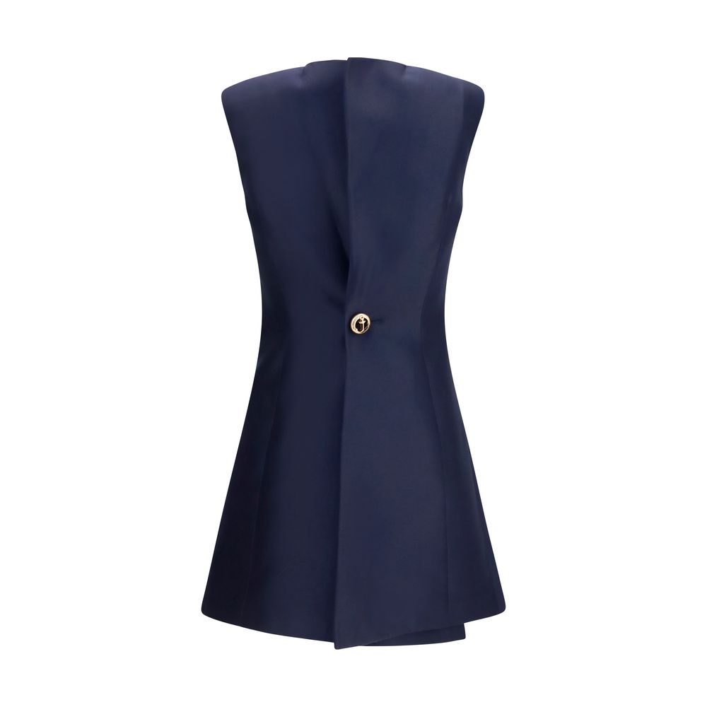 Balenciaga Blue Wool Oves Aries Casual Dress