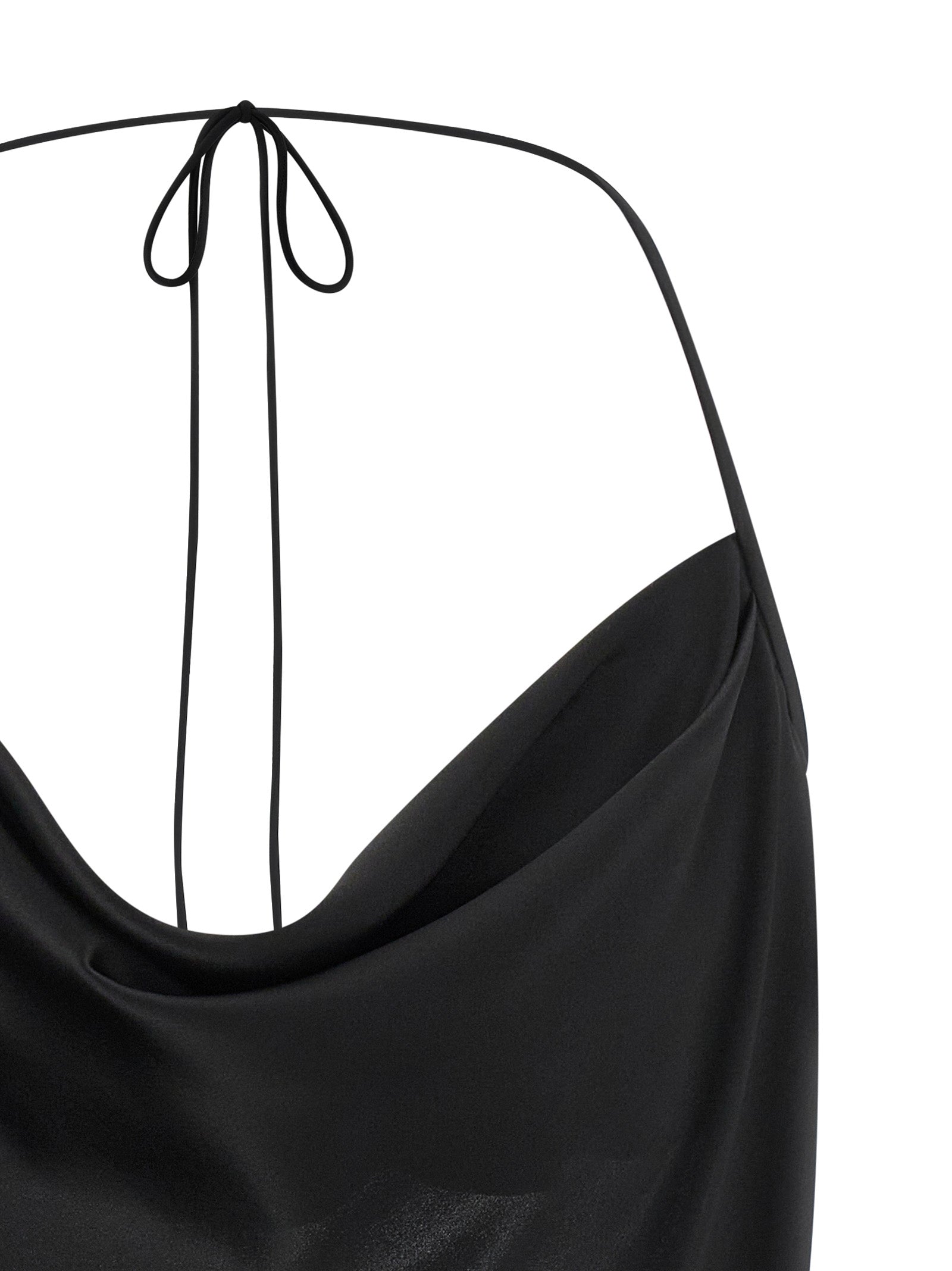Valentino Garavani Black Silk Tank Tops