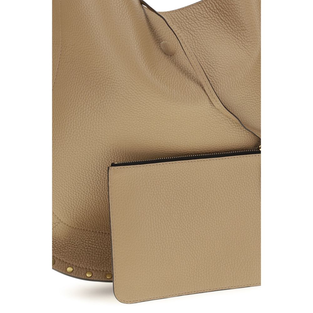 Isabel Marant Beige Calf Leather Bos Taurus Shoulder Bag Isabel Marant