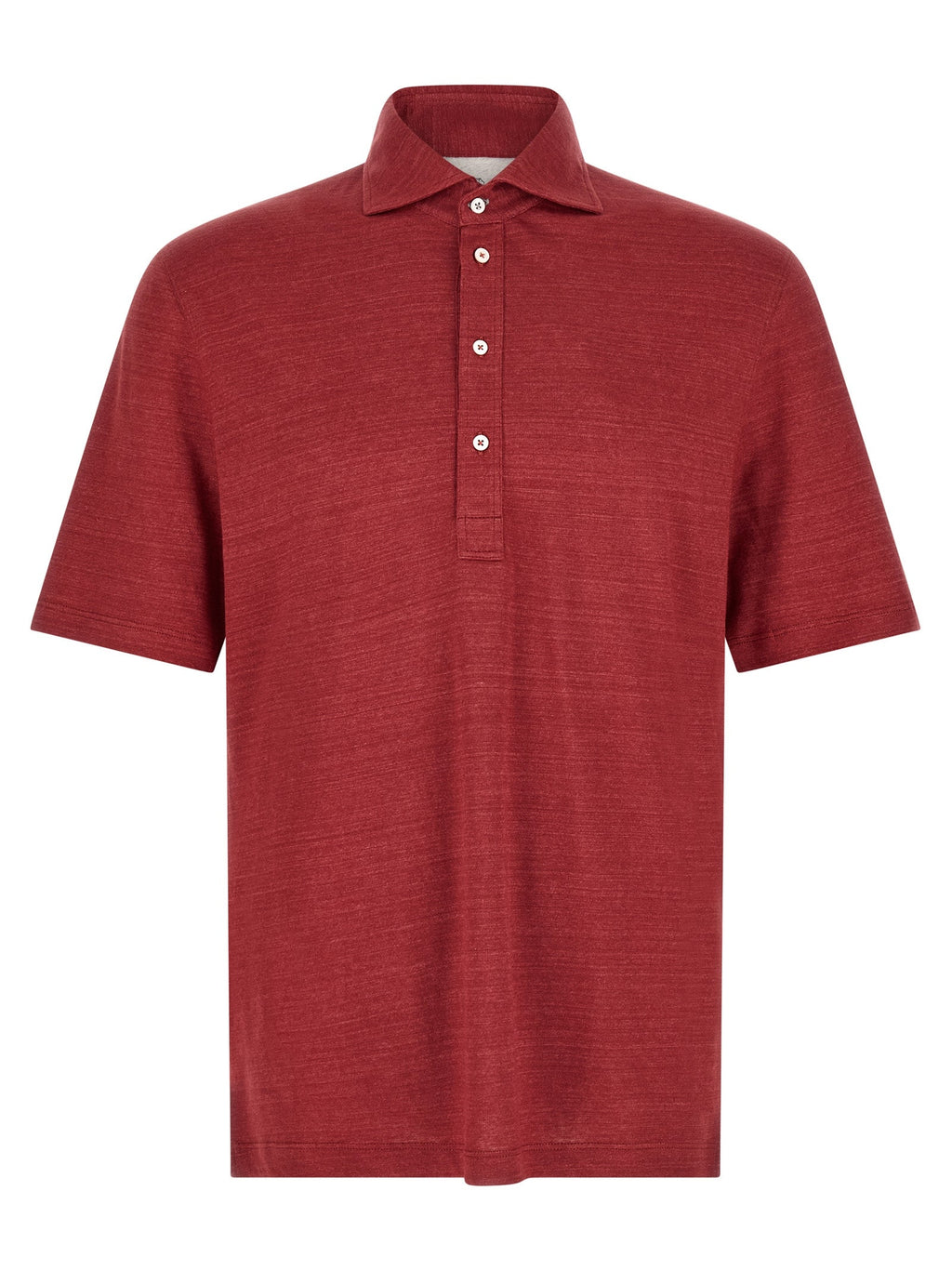 Brunello Cucinelli Multicolor Linen Polo Shirt Brunello Cucinelli