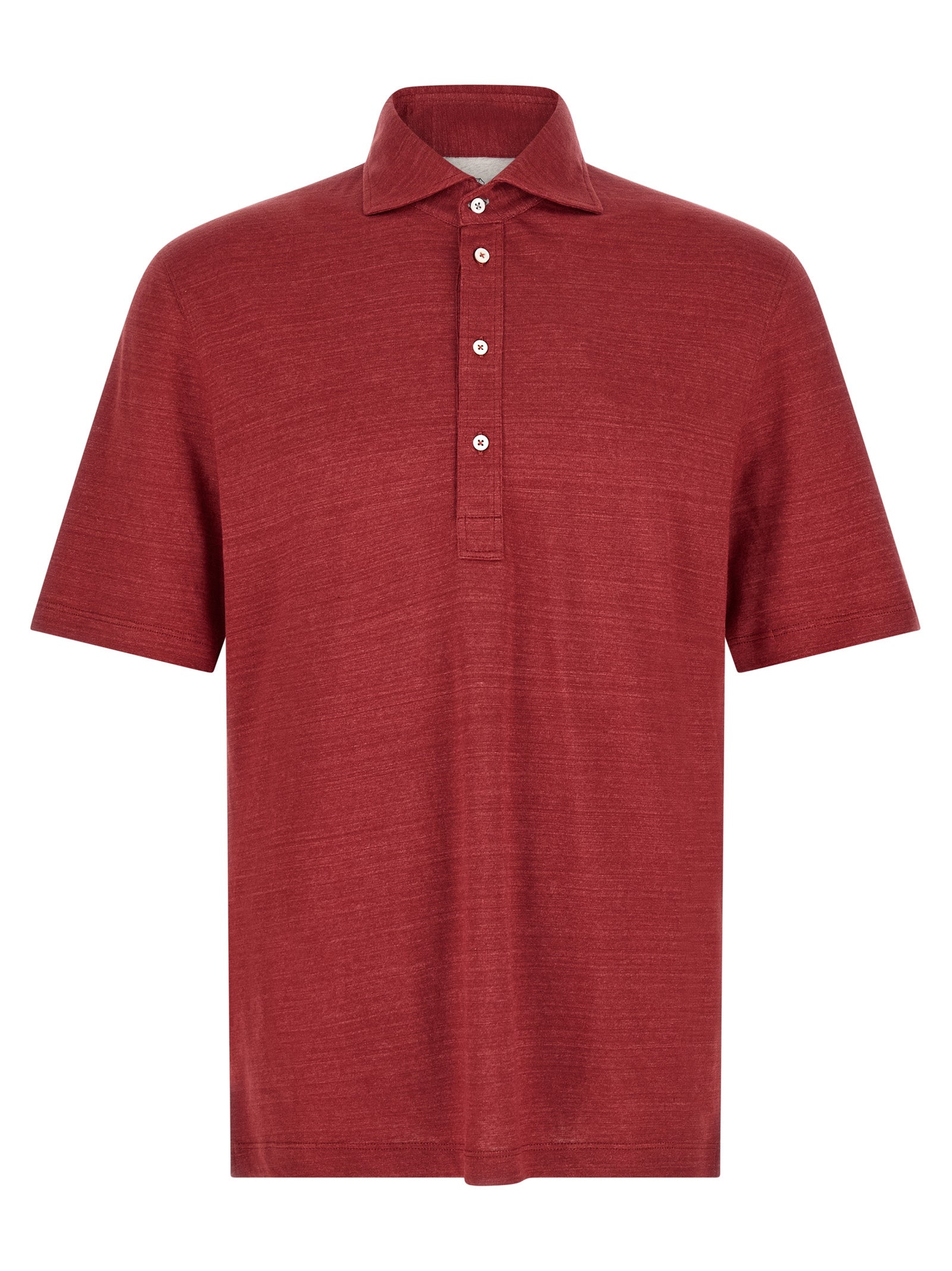 Brunello Cucinelli Multicolor Linen Polo Shirt Brunello Cucinelli