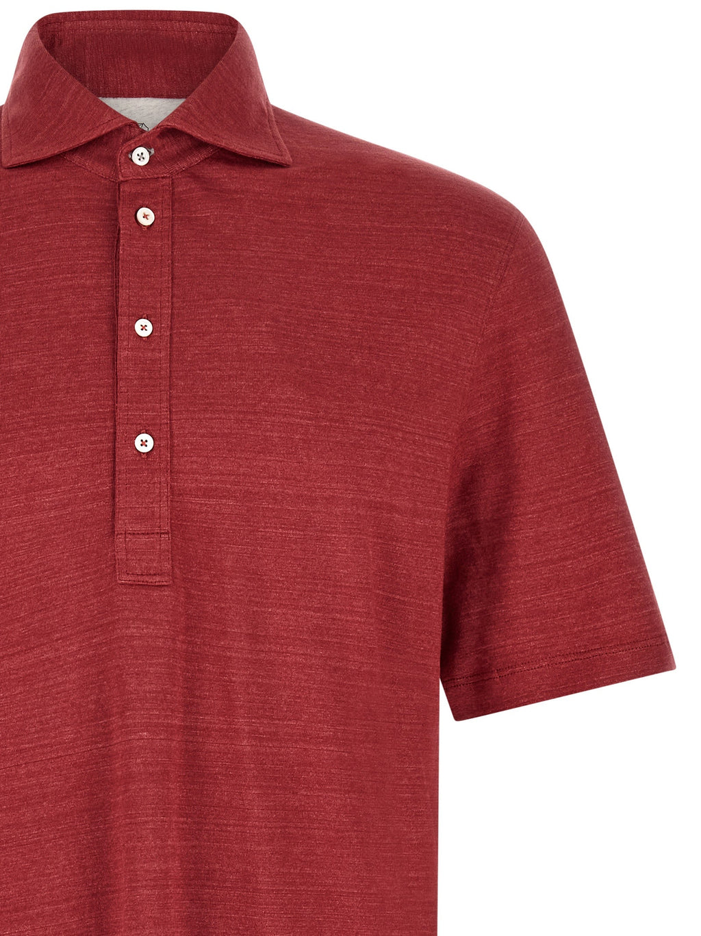 Brunello Cucinelli Multicolor Linen Polo Shirt Brunello Cucinelli