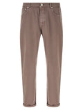 Brunello Cucinelli Brown Cotton Casual Pants