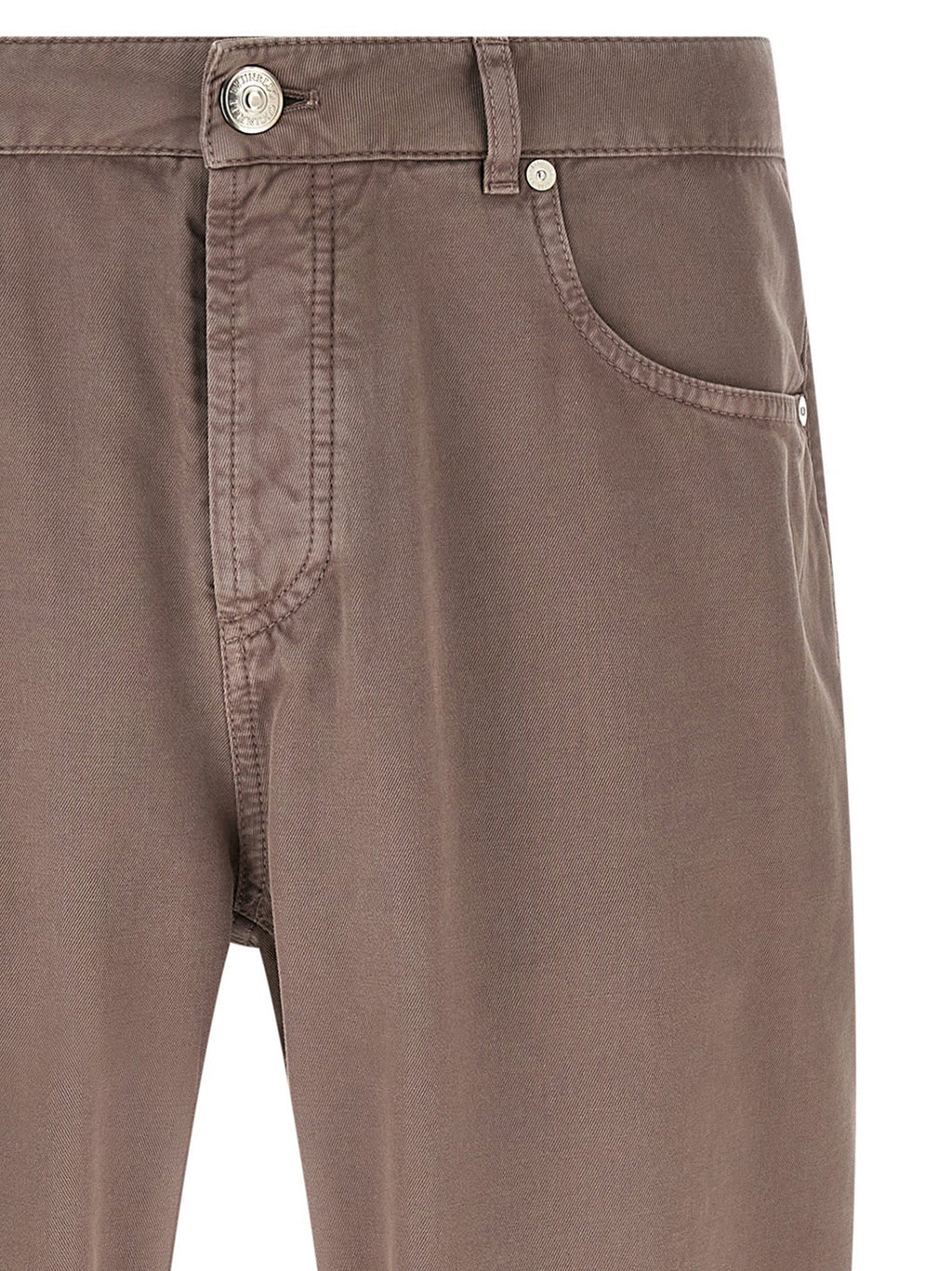 Brunello Cucinelli Brown Cotton Casual Pants