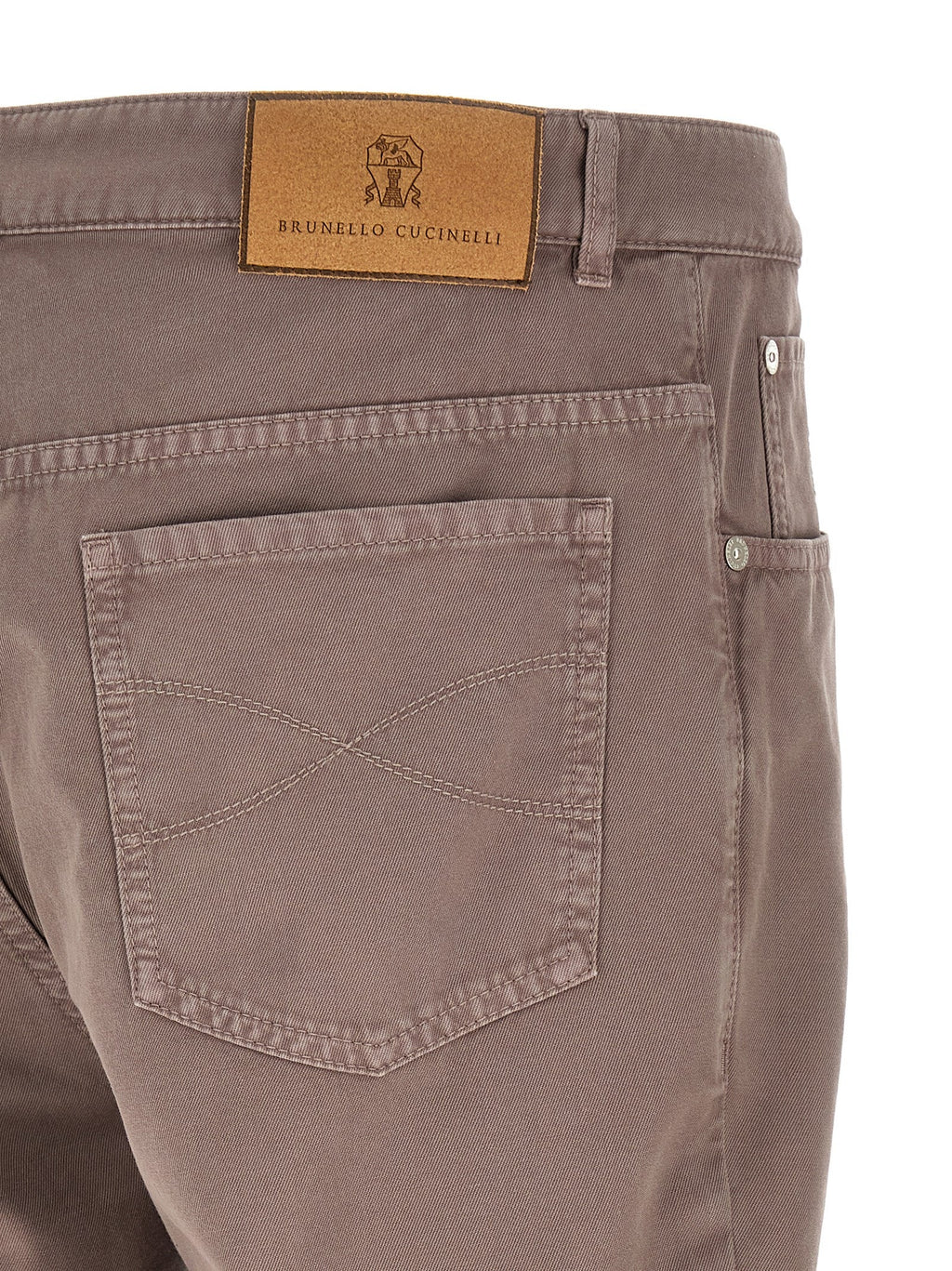 Brunello Cucinelli Brown Cotton Casual Pants