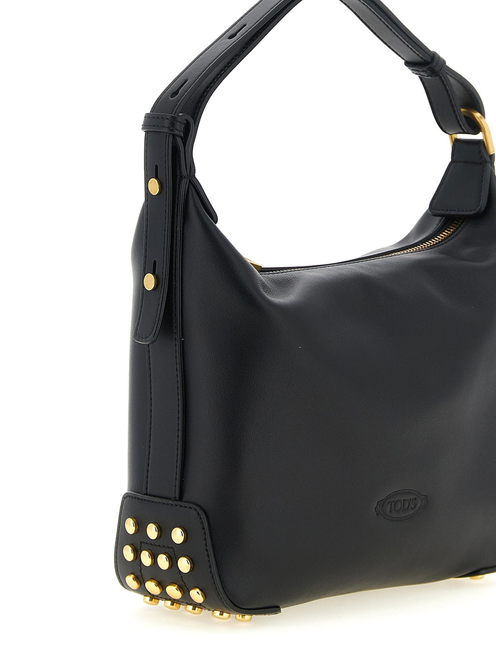 Tod's Black Calfskin Shoulder Bag