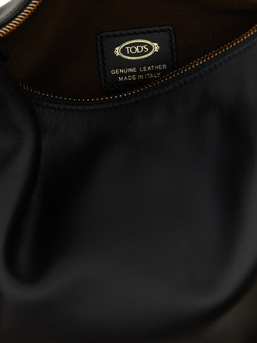 Tod's Black Calfskin Shoulder Bag