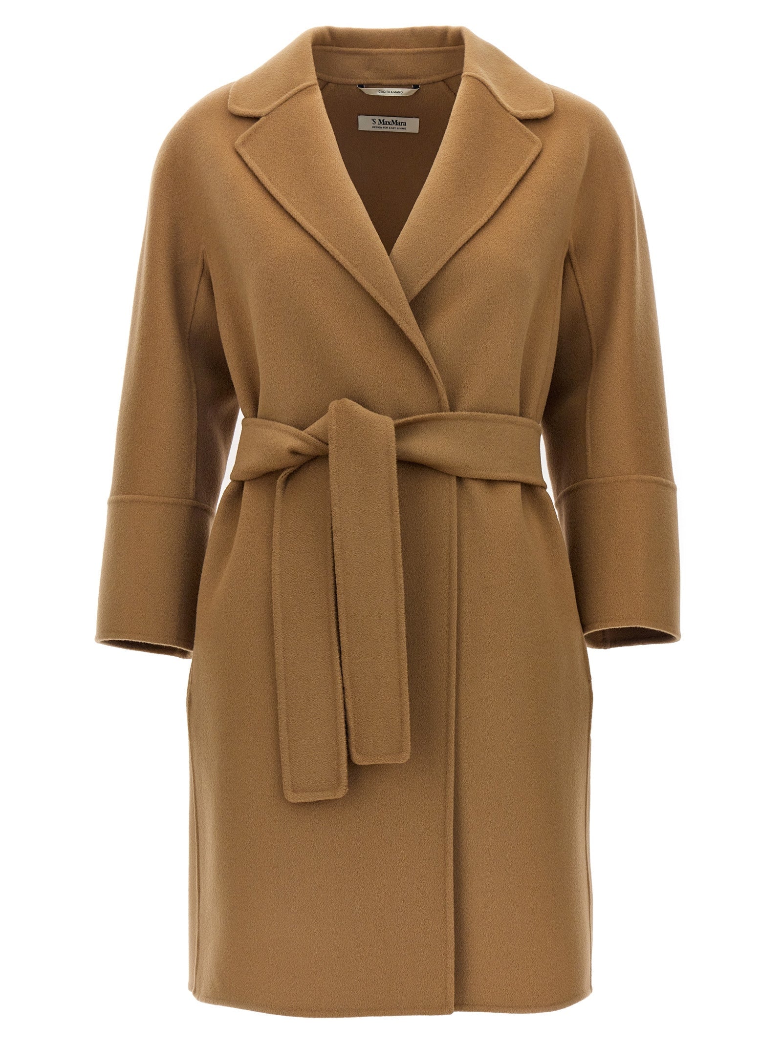 'S Max Mara Beige Wool Coat