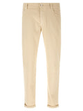 Brunello Cucinelli Beige Cotton Straight-Leg Jeans