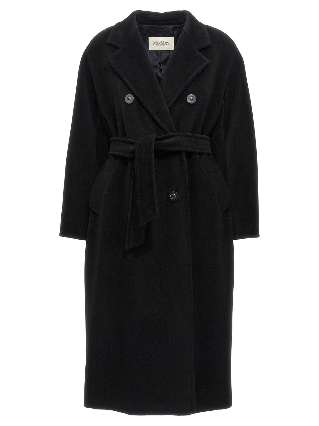 Max Mara Black Virgin Wool Coat