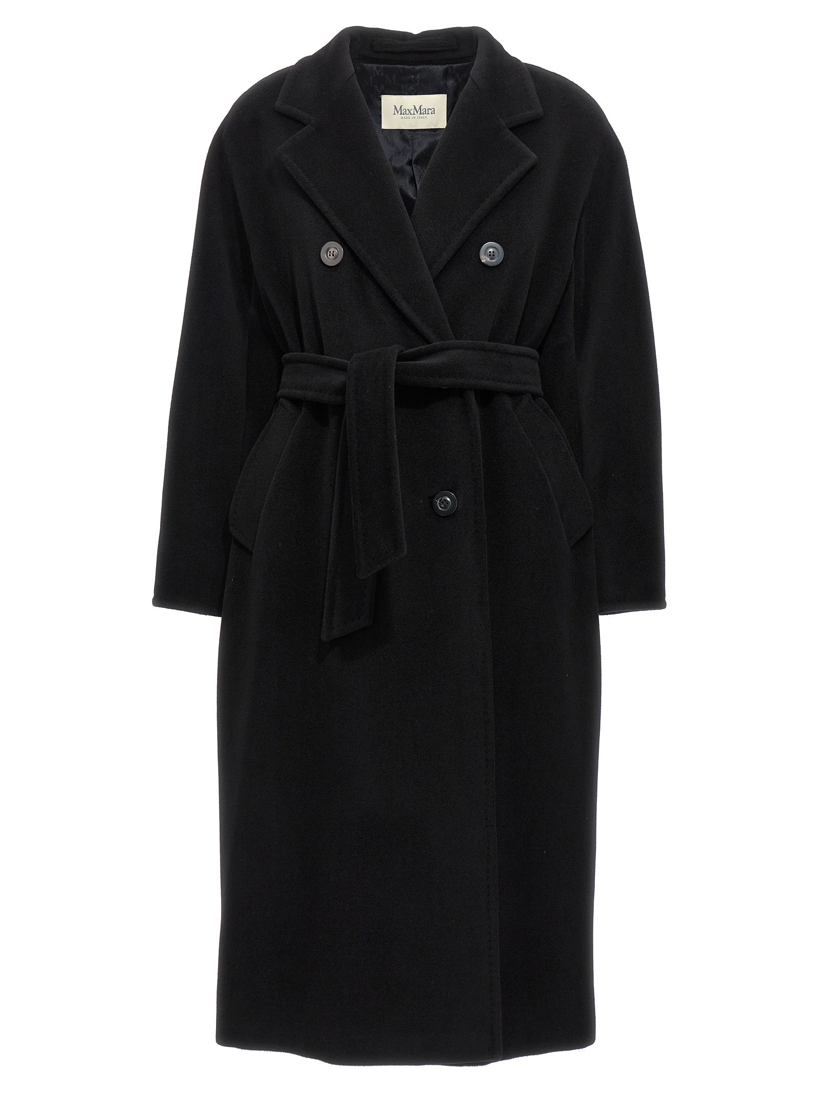 Max Mara Black Virgin Wool Coat