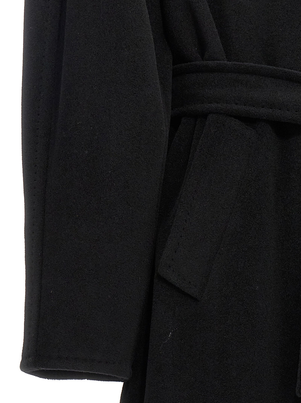 Max Mara Black Virgin Wool Coat