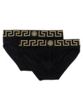 Versace Black Cotton Briefs