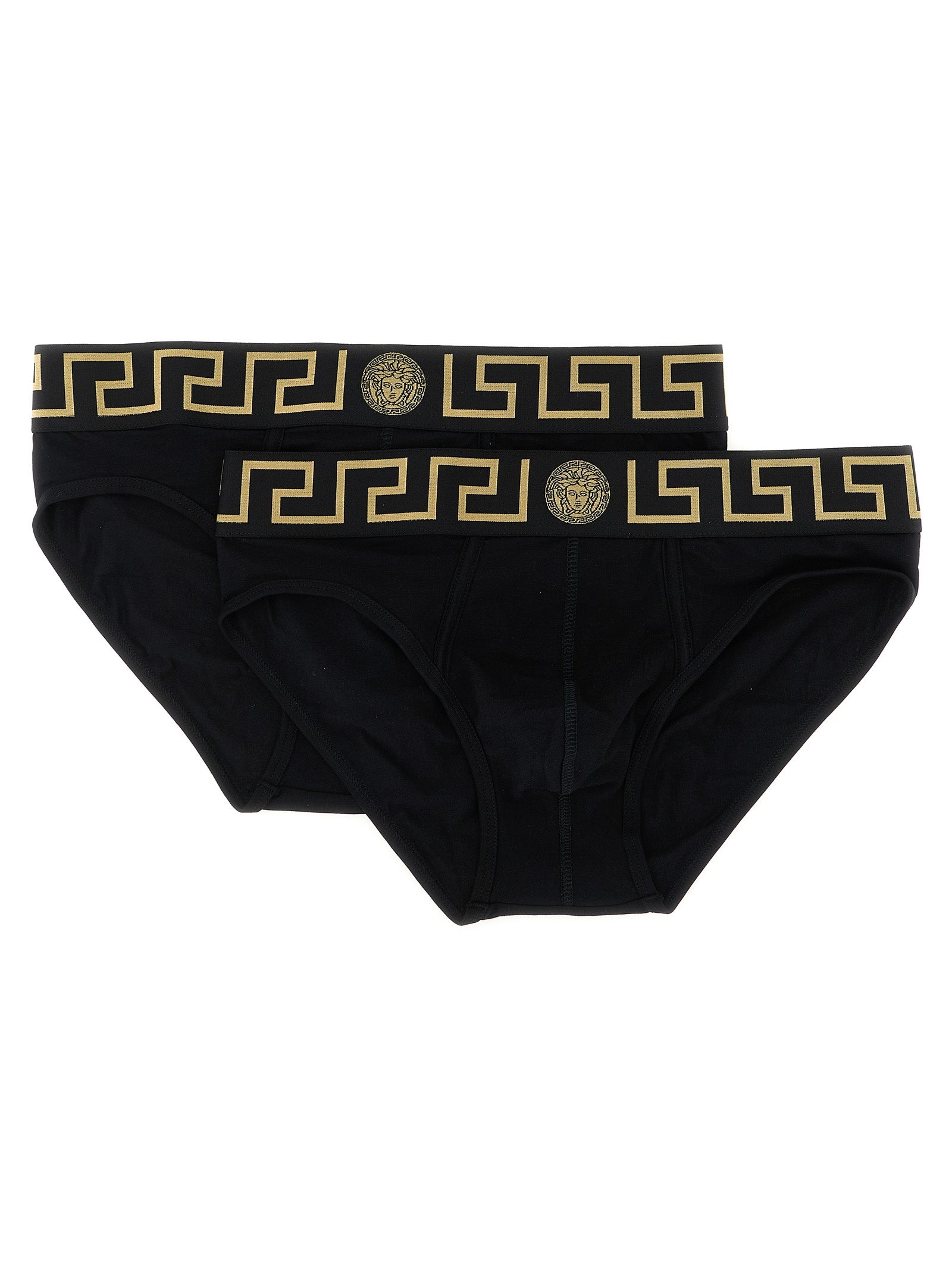 Versace Black Cotton Briefs