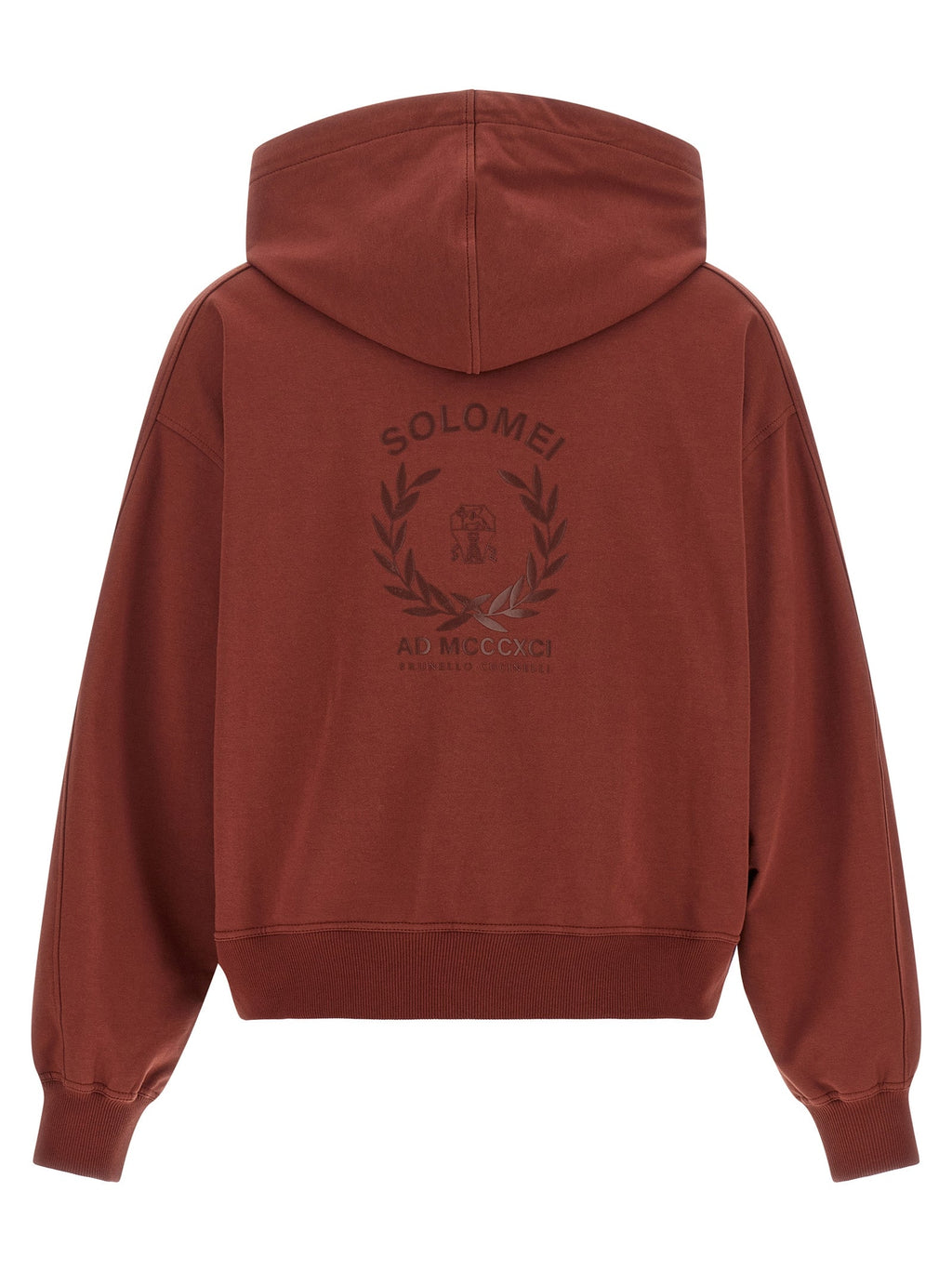 Brunello Cucinelli Bordeaux Cotton Sweatshirt