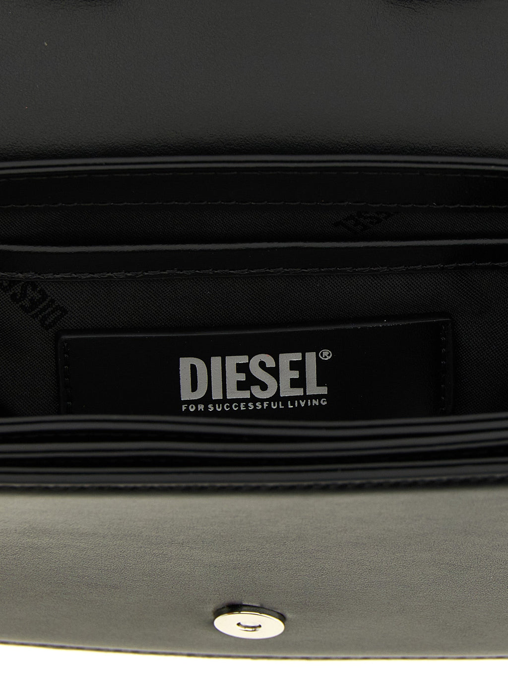 Diesel Black Cowhide Shoulder Bag