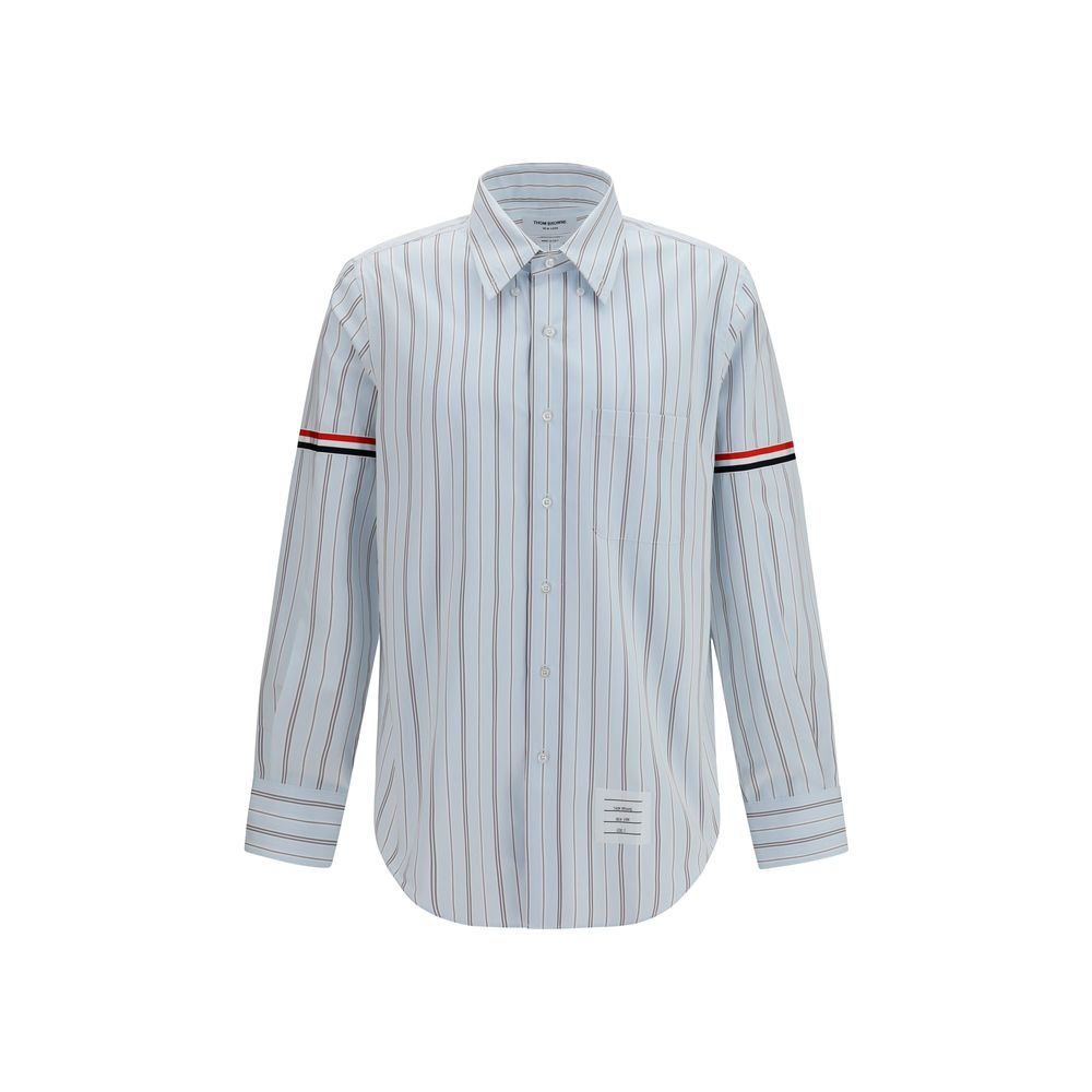 Thom Browne Blue Cotton Dress Shirt