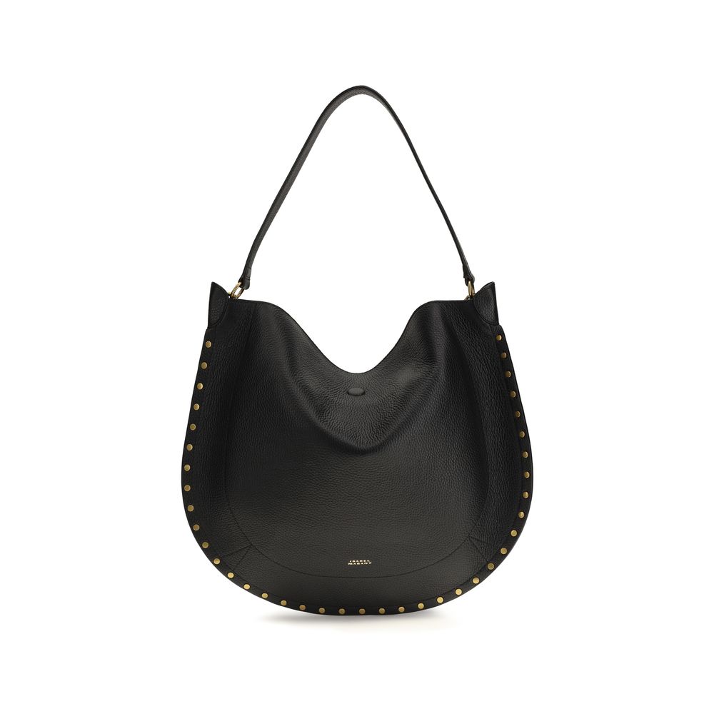 Isabel Marant Black Calf Leather Bos Taurus Shoulder Bag