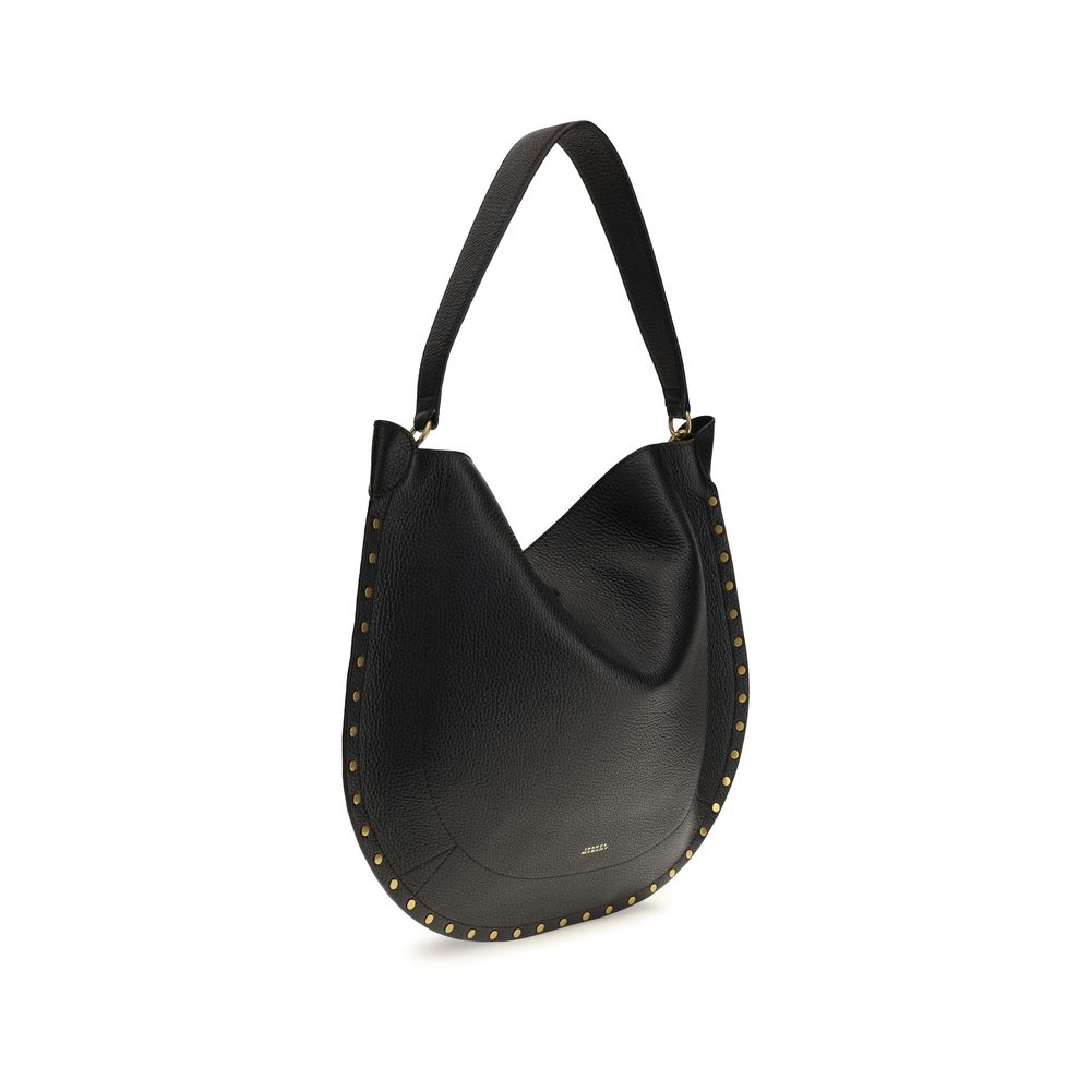 Isabel Marant Black Calf Leather Bos Taurus Shoulder Bag