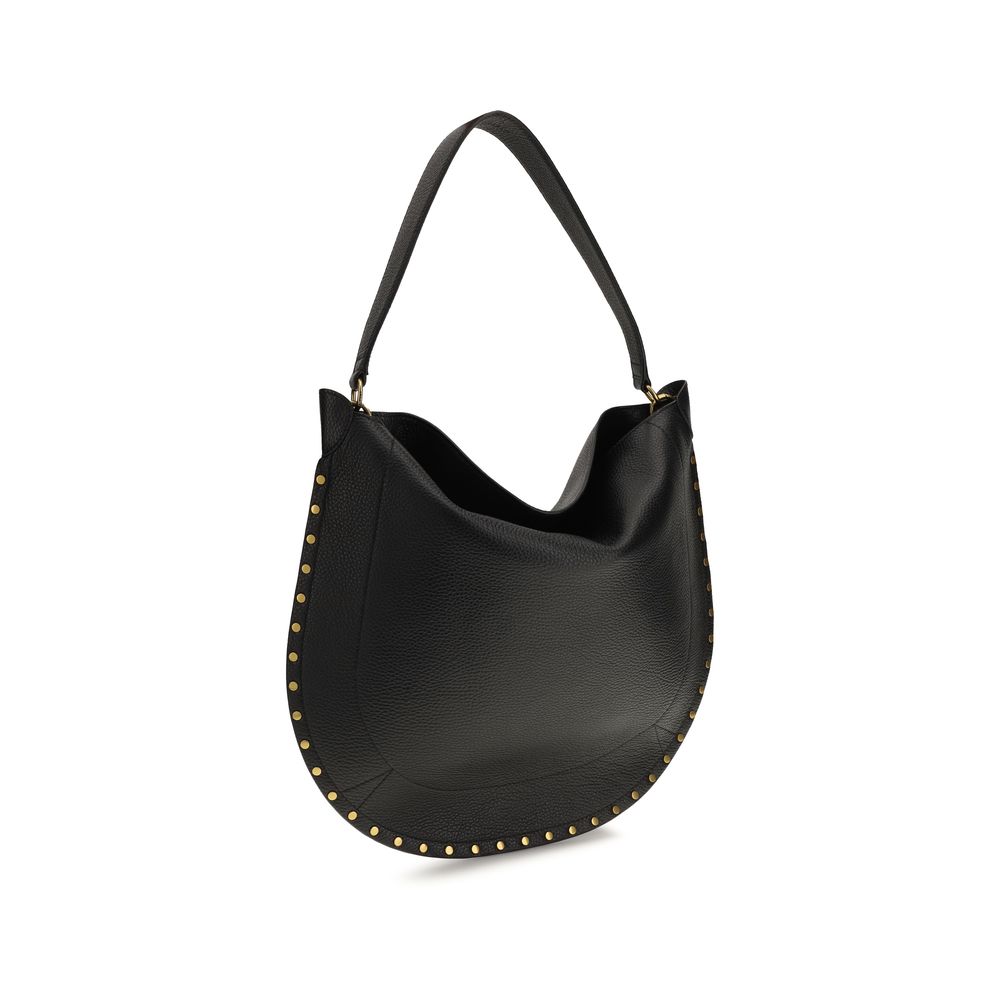 Isabel Marant Black Calf Leather Bos Taurus Shoulder Bag