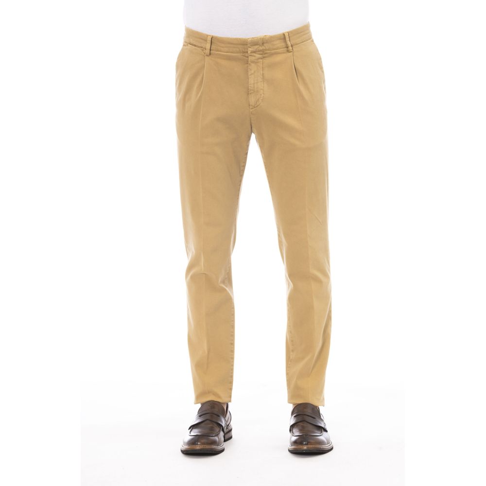 Peserico Beige Cotton Men Pants