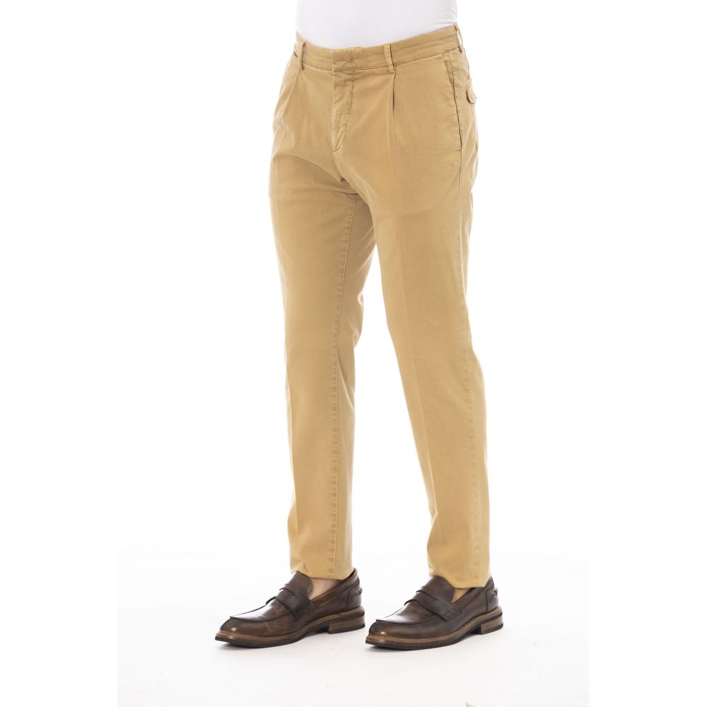 Peserico Beige Cotton Men Pants