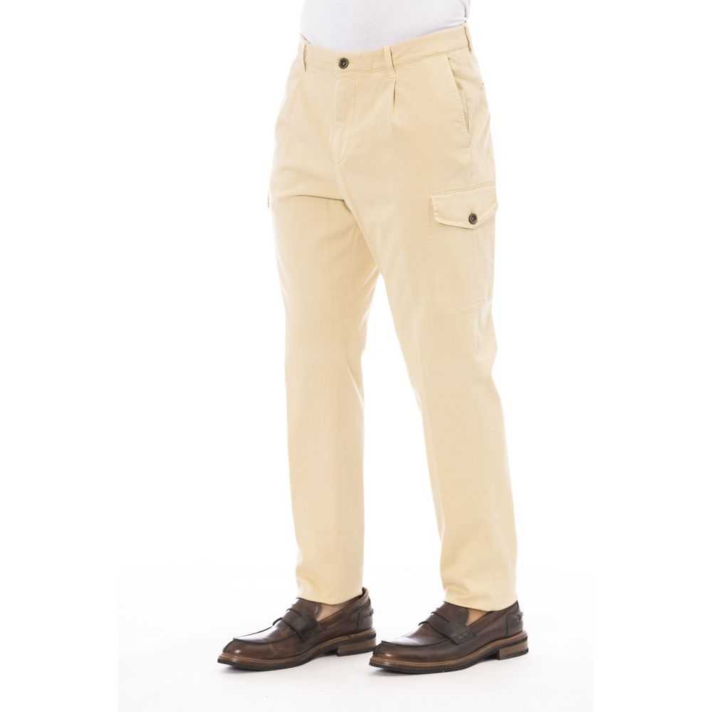 Peserico Beige Cotton Men's Pant