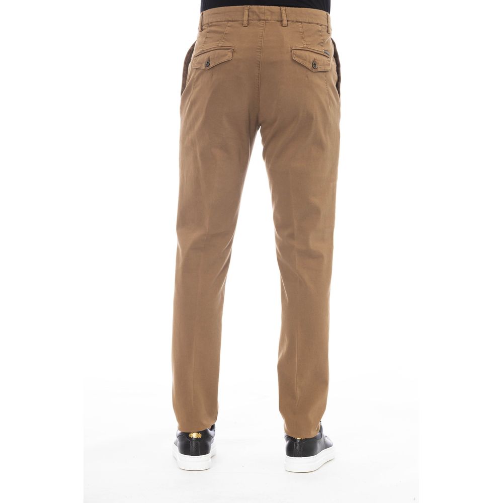 Peserico Beige Cotton Mens Pant