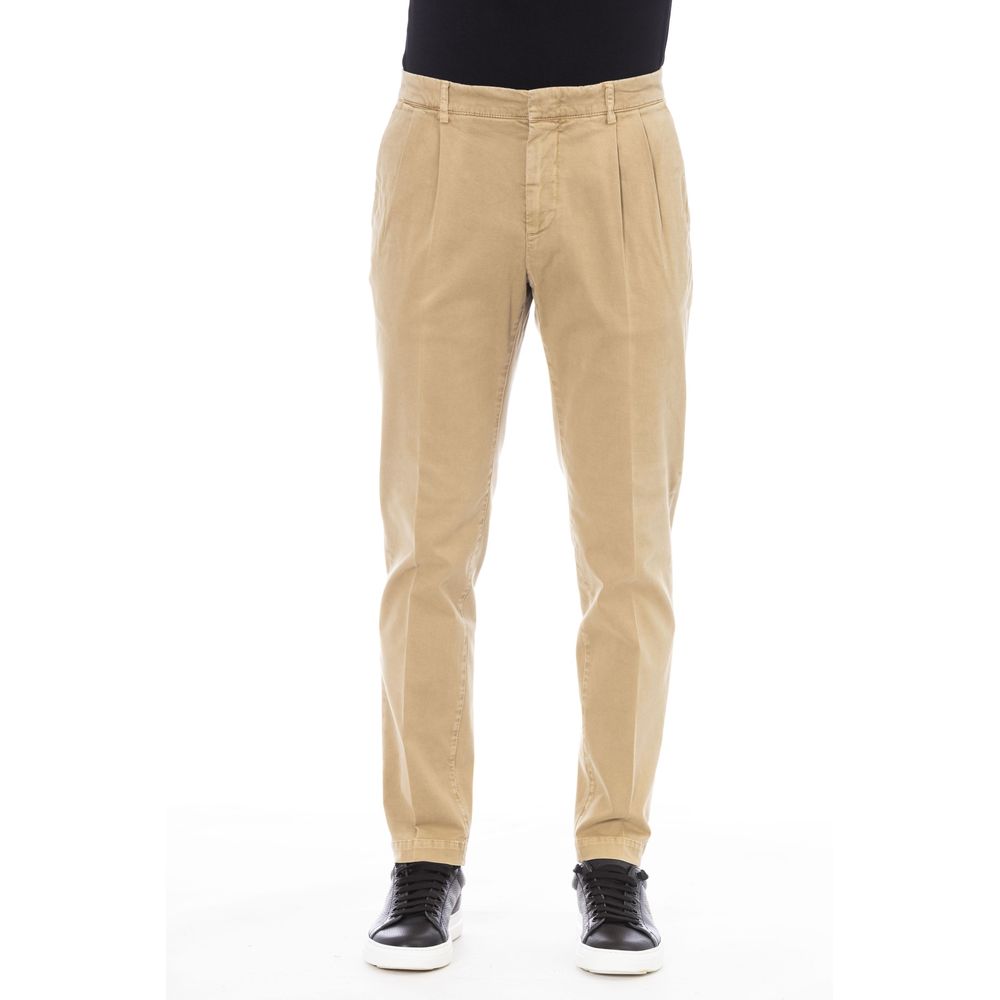 Peserico Beige Cotton Men's Pant