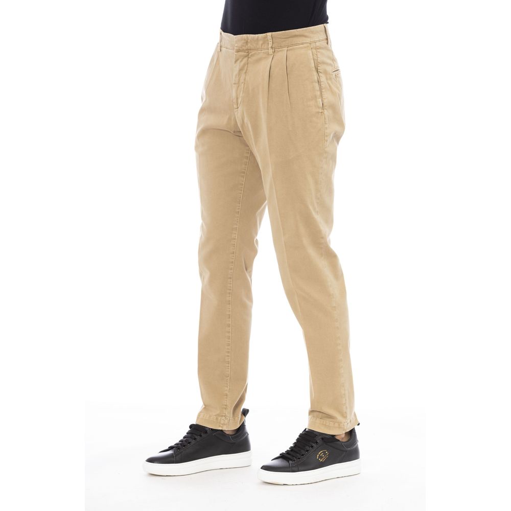 Peserico Beige Cotton Men's Pant