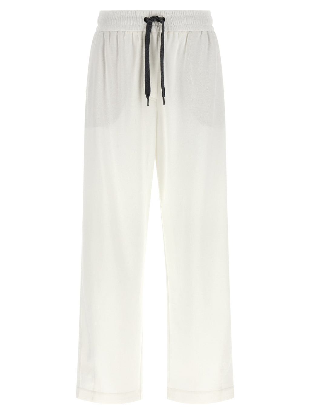 Brunello Cucinelli White Cotton Joggers (Workout Pants)