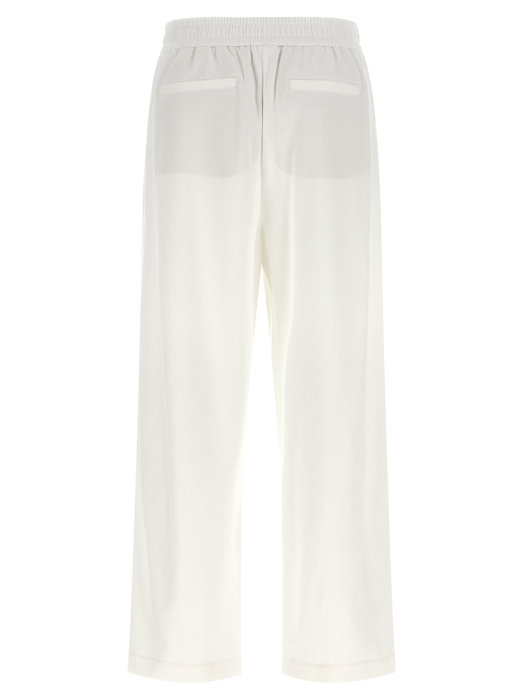 Brunello Cucinelli White Cotton Joggers (Workout Pants)