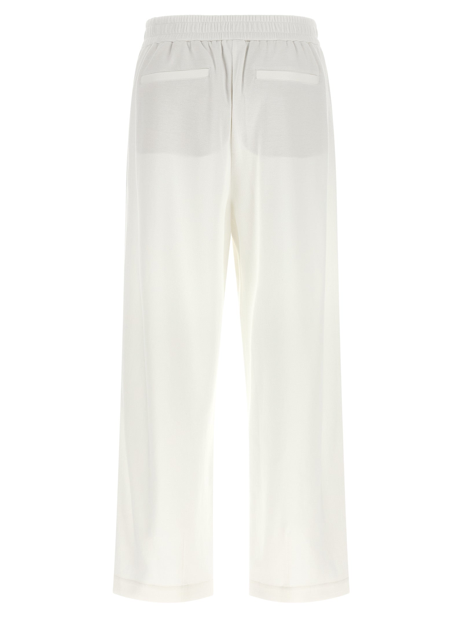 Brunello Cucinelli White Cotton Joggers (Workout Pants)