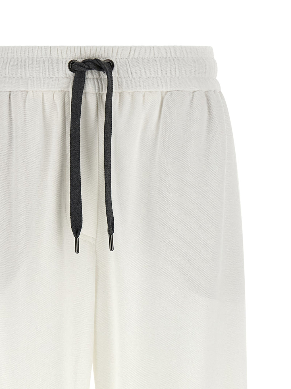 Brunello Cucinelli White Cotton Joggers (Workout Pants)