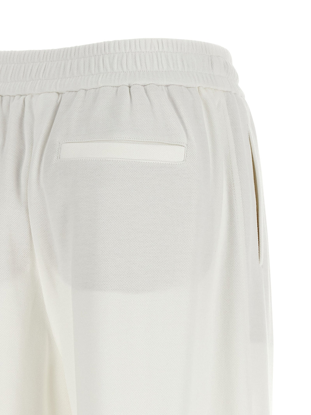 Brunello Cucinelli White Cotton Joggers (Workout Pants)