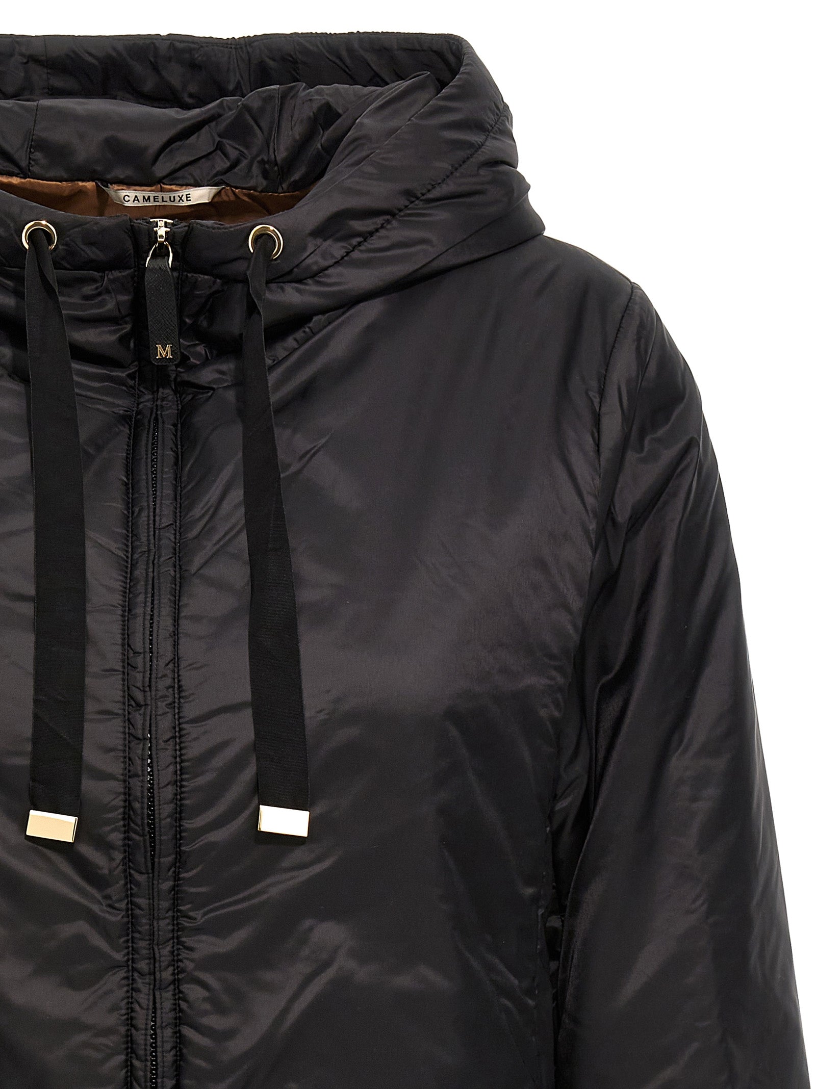Max Mara Black Polyester Shell Jacket