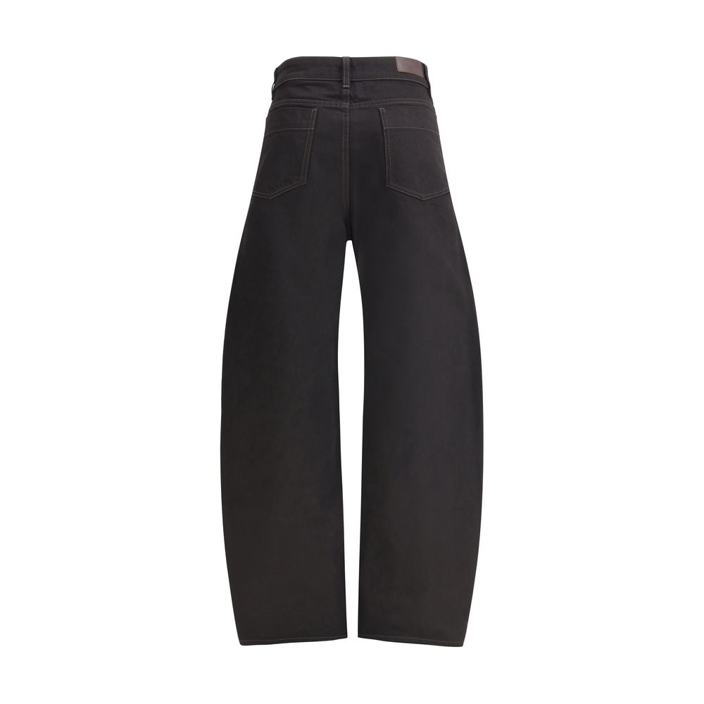 Lemaire Black Cotton Casual Pants