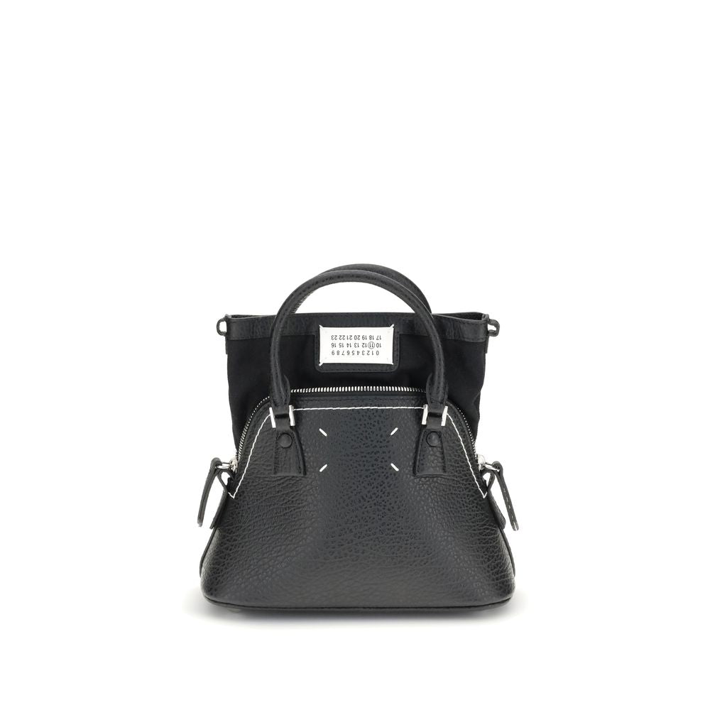 Maison Margiela Black Calf Leather Bos Taurus Handbag