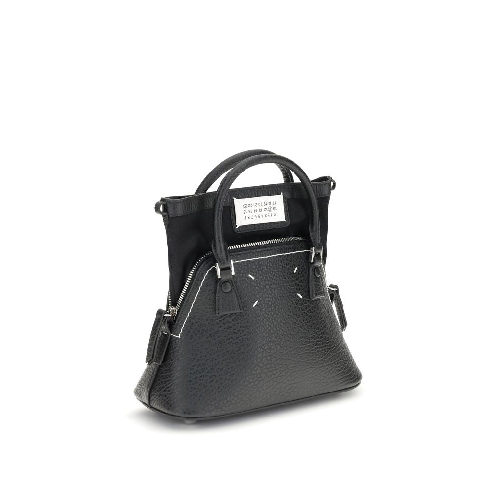 Maison Margiela Black Calf Leather Bos Taurus Handbag
