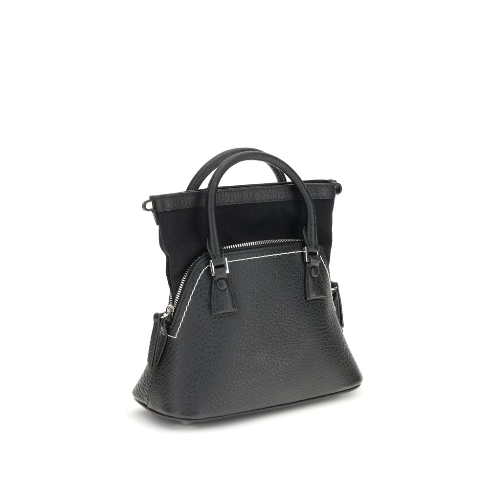 Maison Margiela Black Calf Leather Bos Taurus Handbag