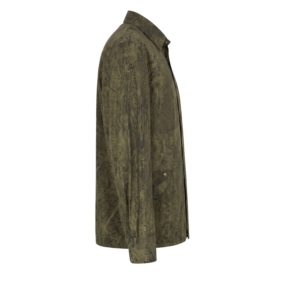 Mr&Mrs Italy Green Viscose Men's Shirt