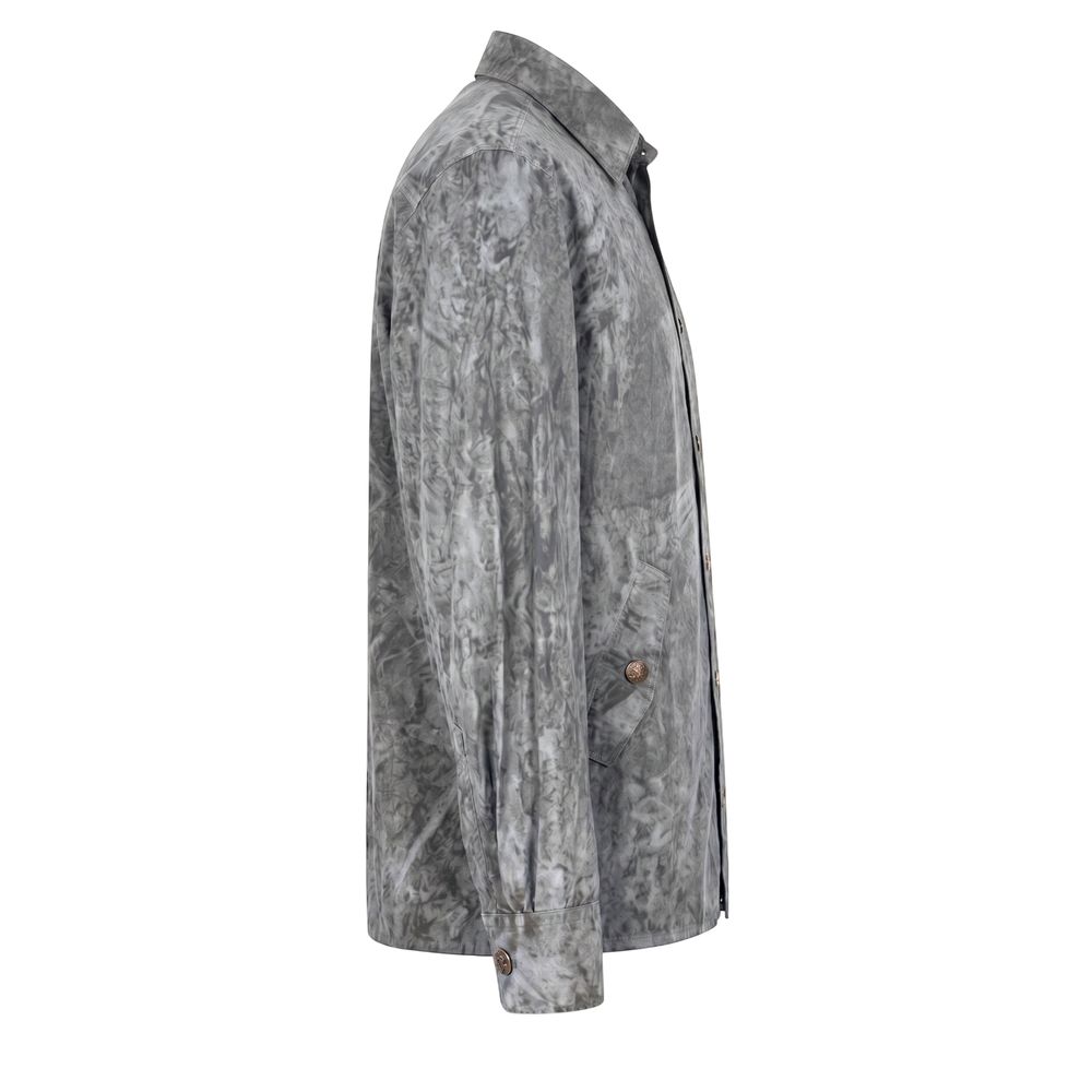 Mr&Mrs Italy Grey Viscose Men Shirt