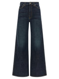 Khaite Blue Cotton Flared Jeans