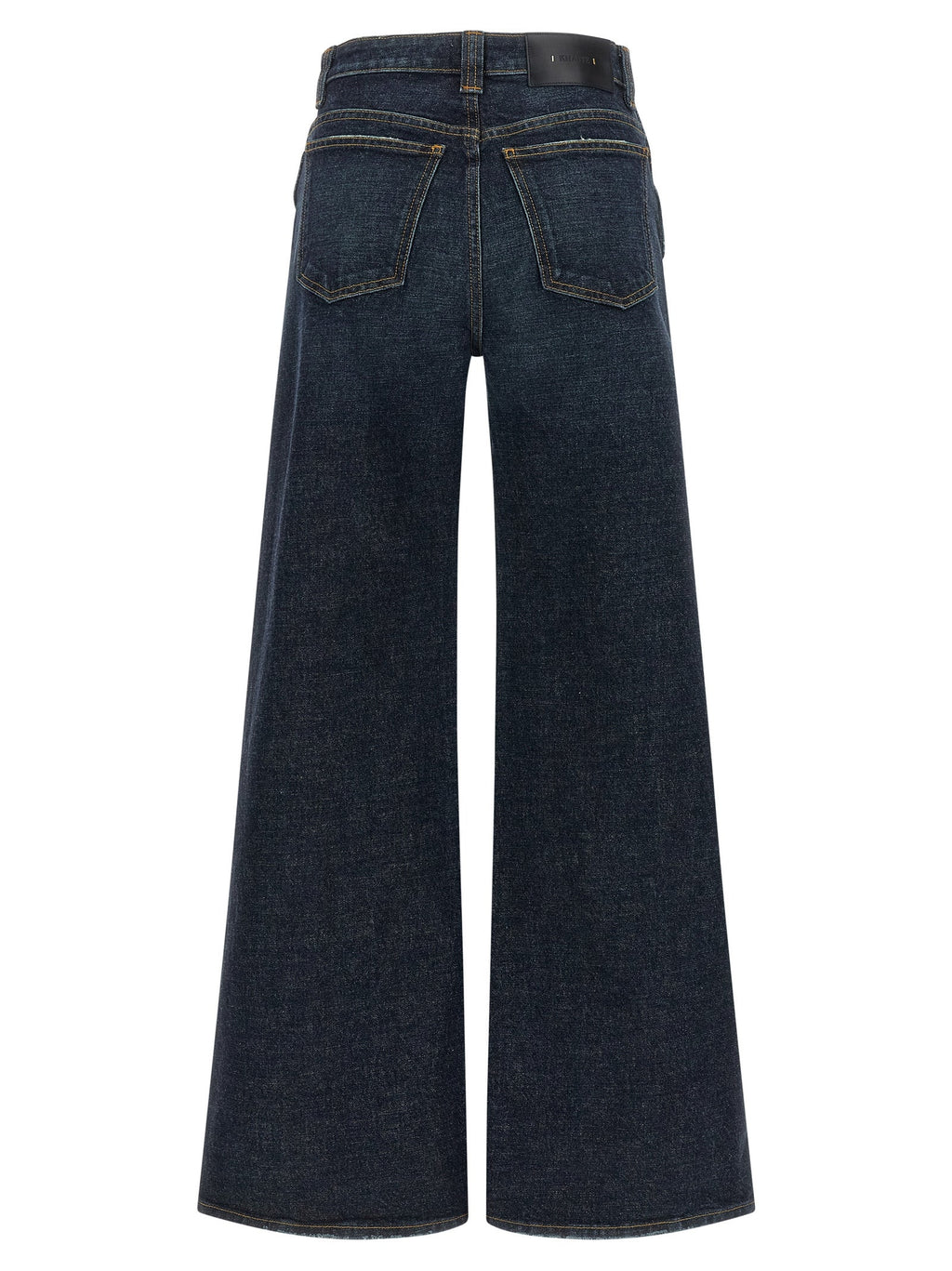 Khaite Blue Cotton Flared Jeans