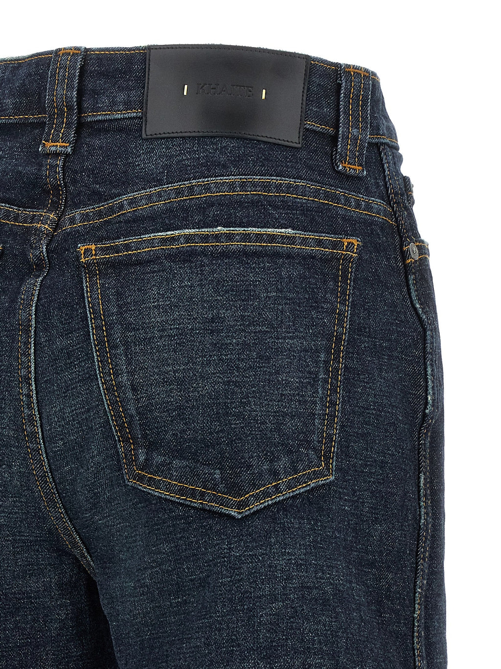 Khaite Blue Cotton Flared Jeans