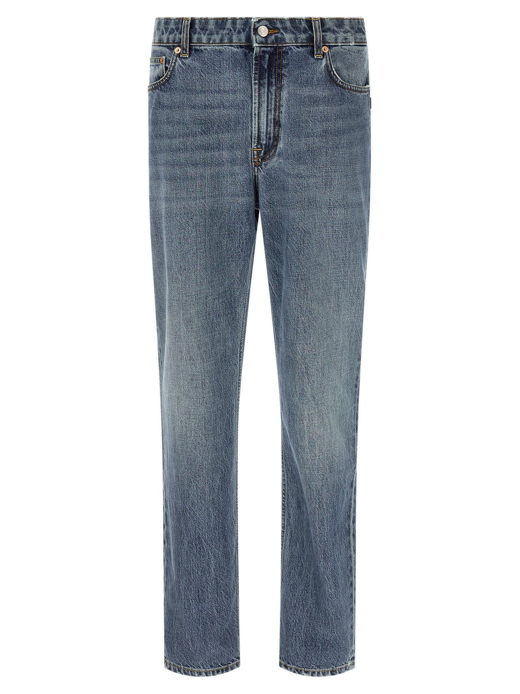Department 5 Blue Cotton Relaxed Fit Jeans