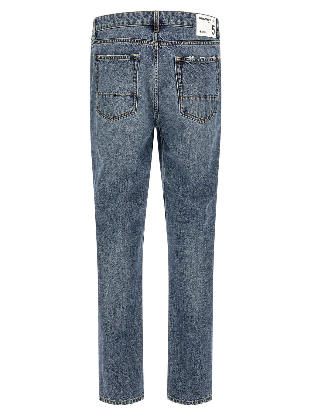 Department 5 Blue Cotton Relaxed Fit Jeans